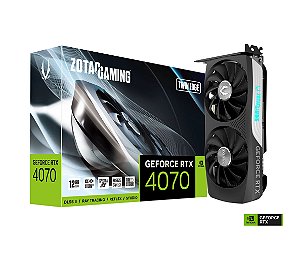 Placa de vídeo ZOTAC Twin Edge NVIDIA RTX 4070 - 12GB, 192bits, OC